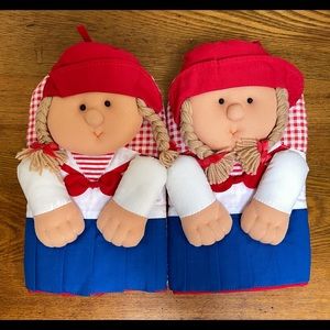 School Girl Oven Mitts